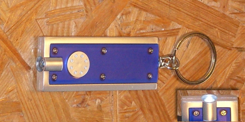 LED Lampe Schl�sselanh�nger blau